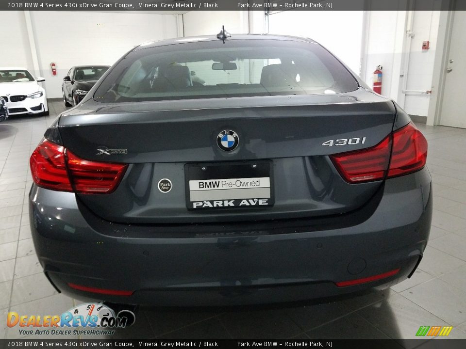 2018 BMW 4 Series 430i xDrive Gran Coupe Mineral Grey Metallic / Black Photo #6