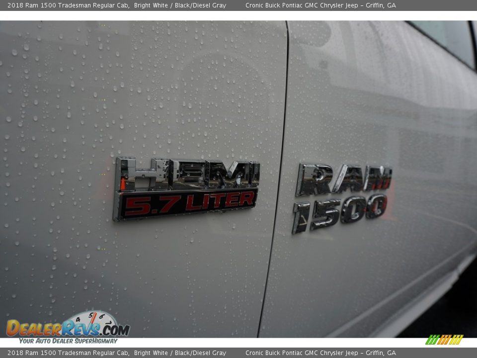 2018 Ram 1500 Tradesman Regular Cab Bright White / Black/Diesel Gray Photo #12