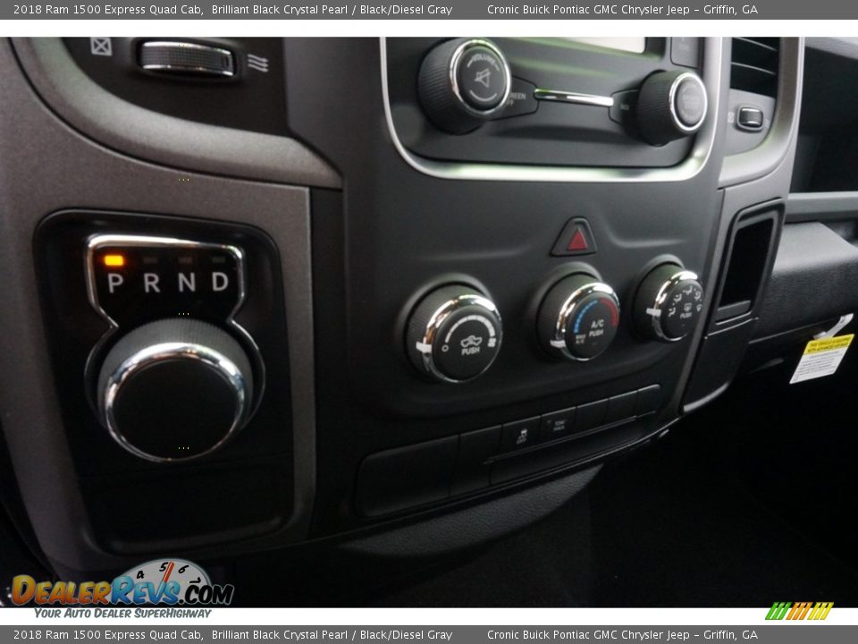 2018 Ram 1500 Express Quad Cab Brilliant Black Crystal Pearl / Black/Diesel Gray Photo #13