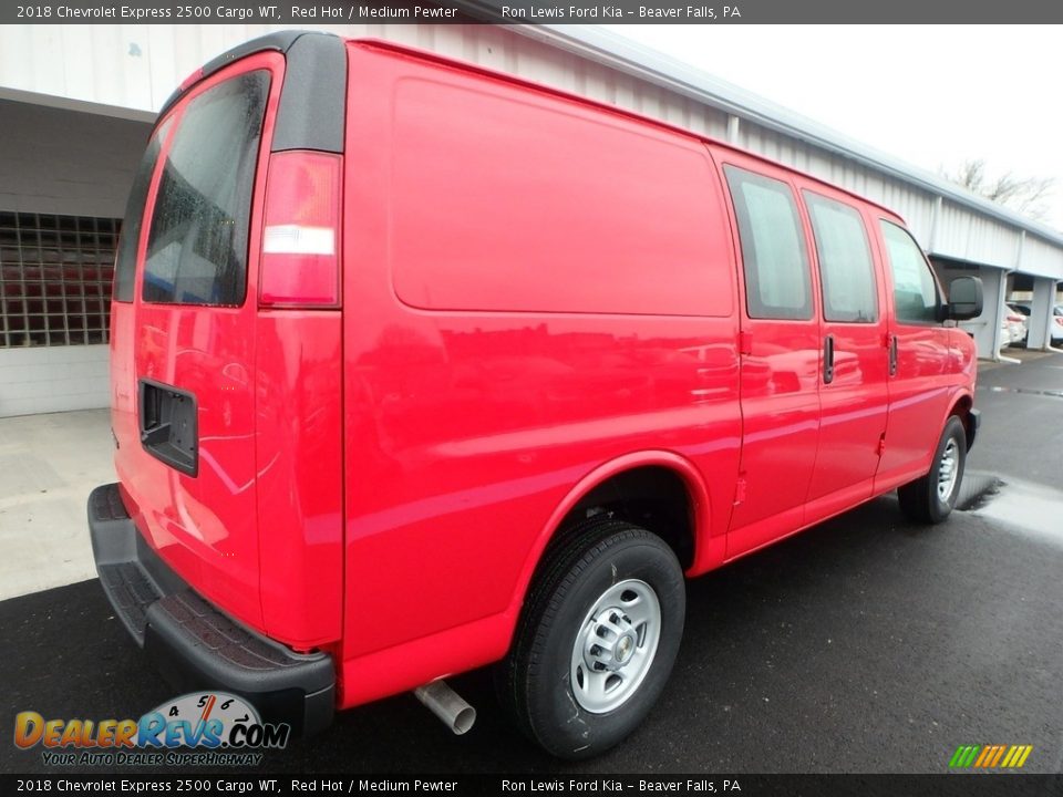 2018 Chevrolet Express 2500 Cargo WT Red Hot / Medium Pewter Photo #3