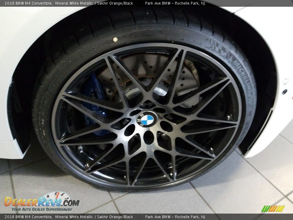 2018 BMW M4 Convertible Mineral White Metallic / Sakhir Orange/Black Photo #10