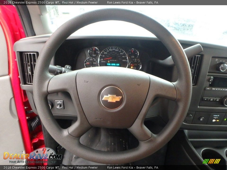 2018 Chevrolet Express 2500 Cargo WT Steering Wheel Photo #18