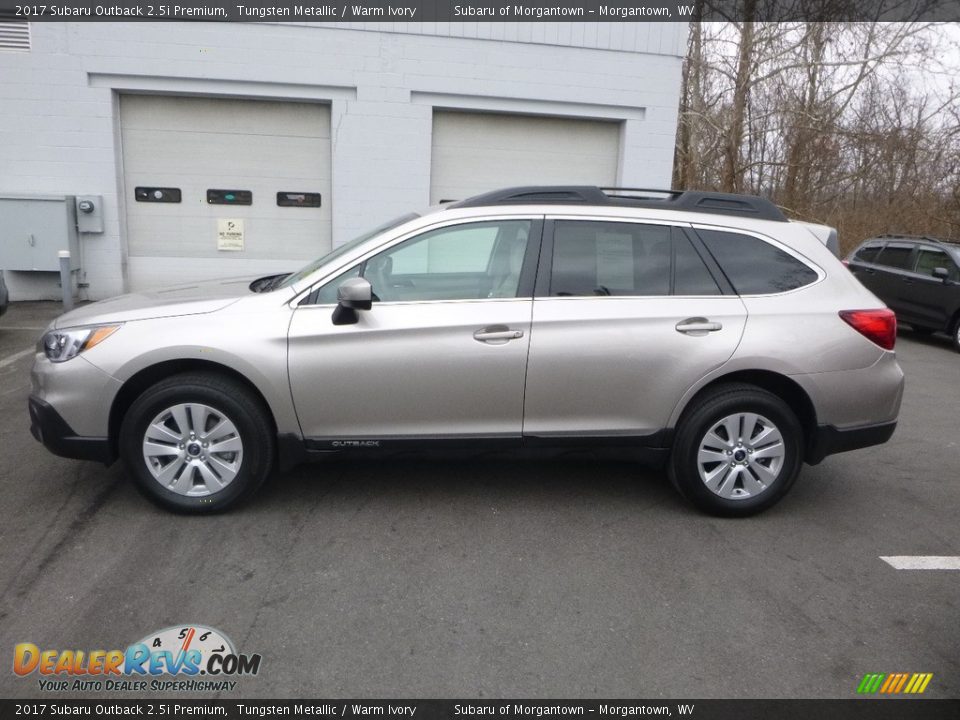 2017 Subaru Outback 2.5i Premium Tungsten Metallic / Warm Ivory Photo #7