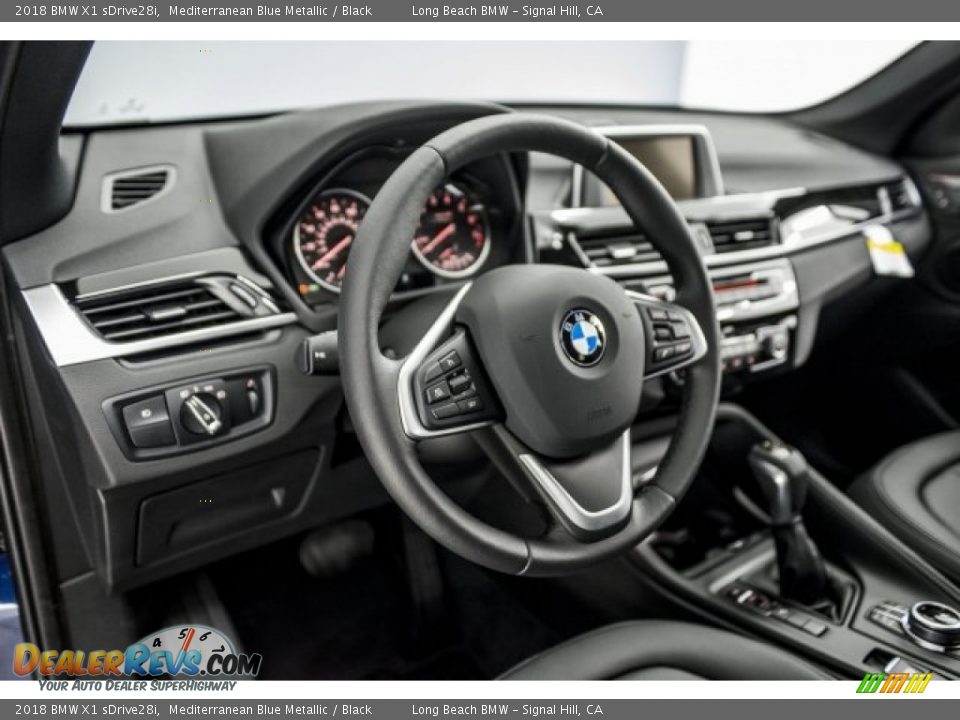 2018 BMW X1 sDrive28i Mediterranean Blue Metallic / Black Photo #6