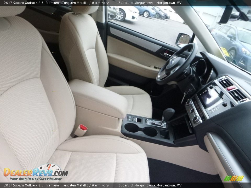 2017 Subaru Outback 2.5i Premium Tungsten Metallic / Warm Ivory Photo #11