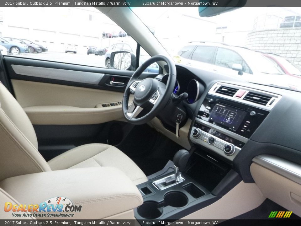 2017 Subaru Outback 2.5i Premium Tungsten Metallic / Warm Ivory Photo #12