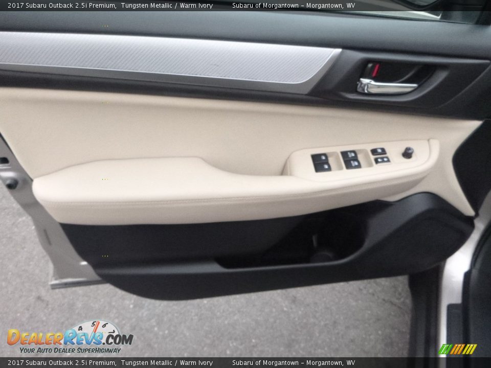2017 Subaru Outback 2.5i Premium Tungsten Metallic / Warm Ivory Photo #15