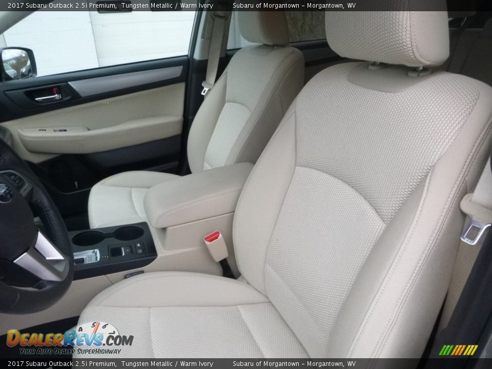 2017 Subaru Outback 2.5i Premium Tungsten Metallic / Warm Ivory Photo #16