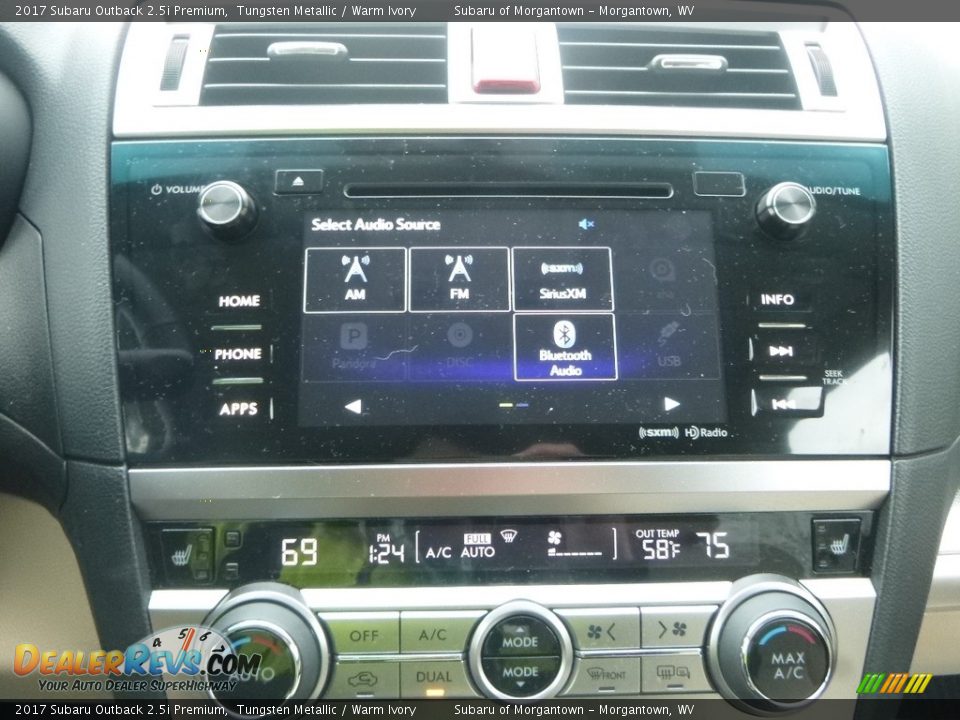 2017 Subaru Outback 2.5i Premium Tungsten Metallic / Warm Ivory Photo #19