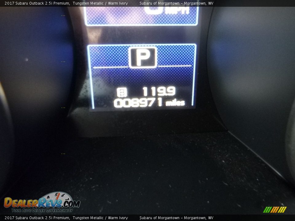 2017 Subaru Outback 2.5i Premium Tungsten Metallic / Warm Ivory Photo #22