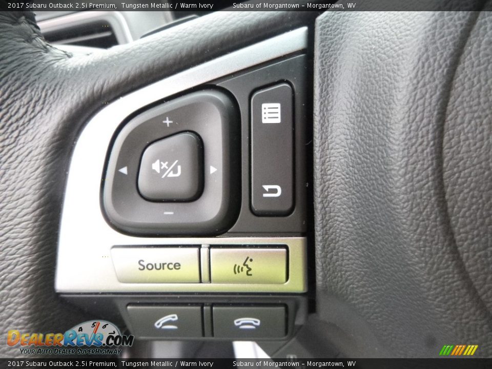 2017 Subaru Outback 2.5i Premium Tungsten Metallic / Warm Ivory Photo #23