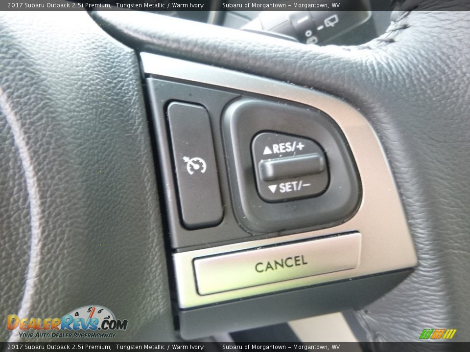 2017 Subaru Outback 2.5i Premium Tungsten Metallic / Warm Ivory Photo #24