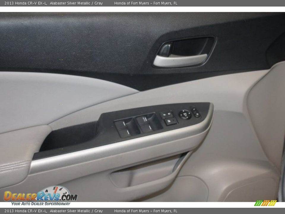 2013 Honda CR-V EX-L Alabaster Silver Metallic / Gray Photo #9