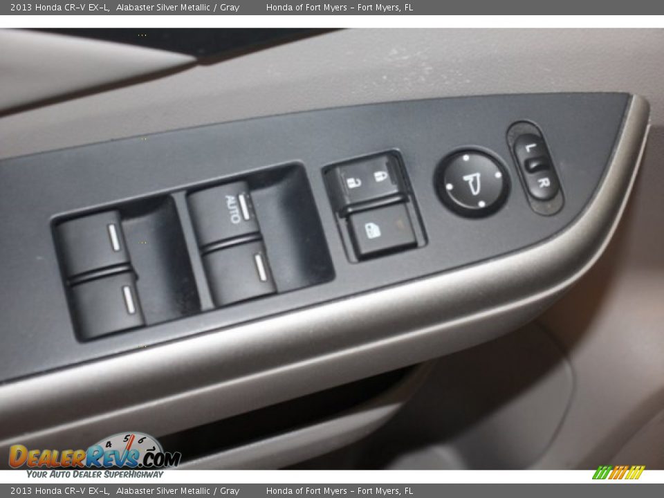 2013 Honda CR-V EX-L Alabaster Silver Metallic / Gray Photo #10