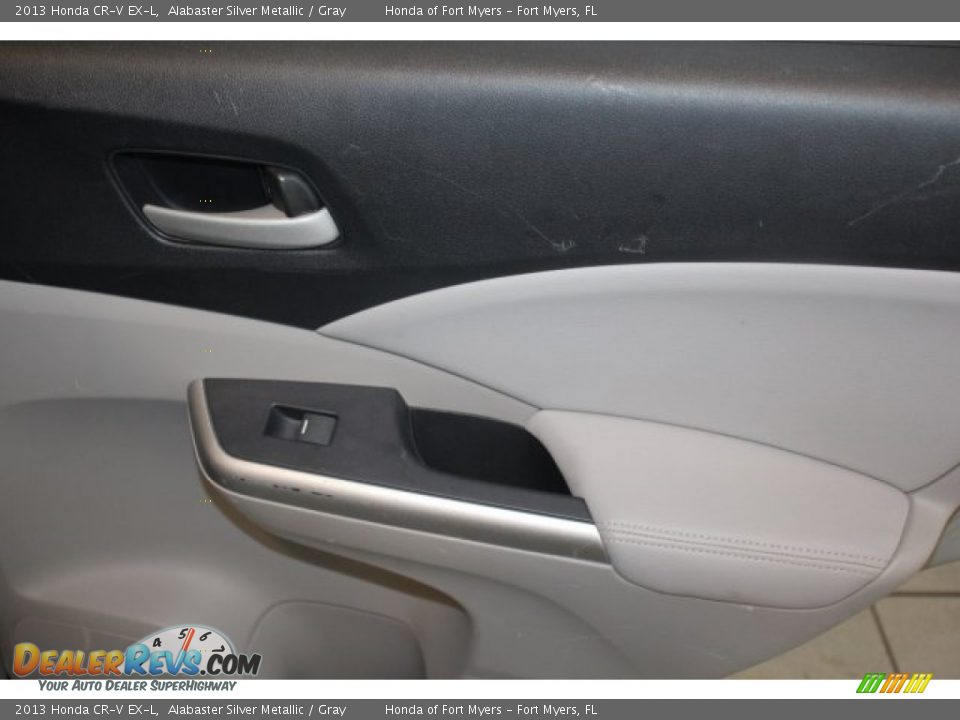 2013 Honda CR-V EX-L Alabaster Silver Metallic / Gray Photo #27