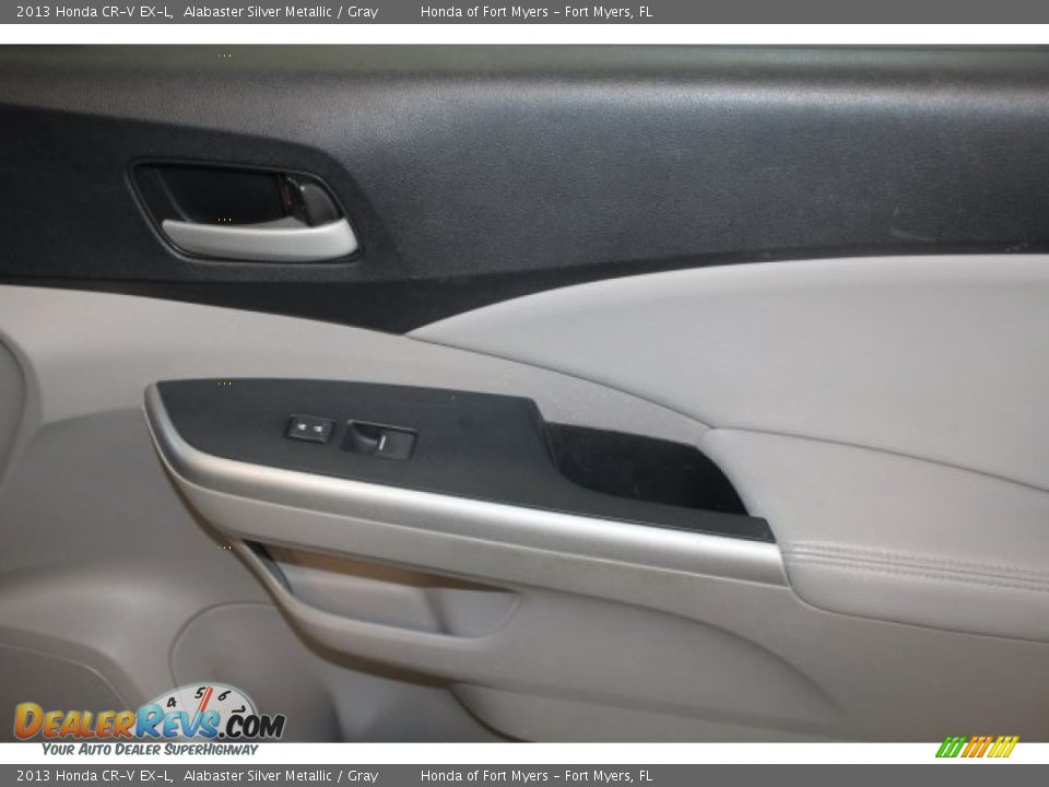 2013 Honda CR-V EX-L Alabaster Silver Metallic / Gray Photo #28