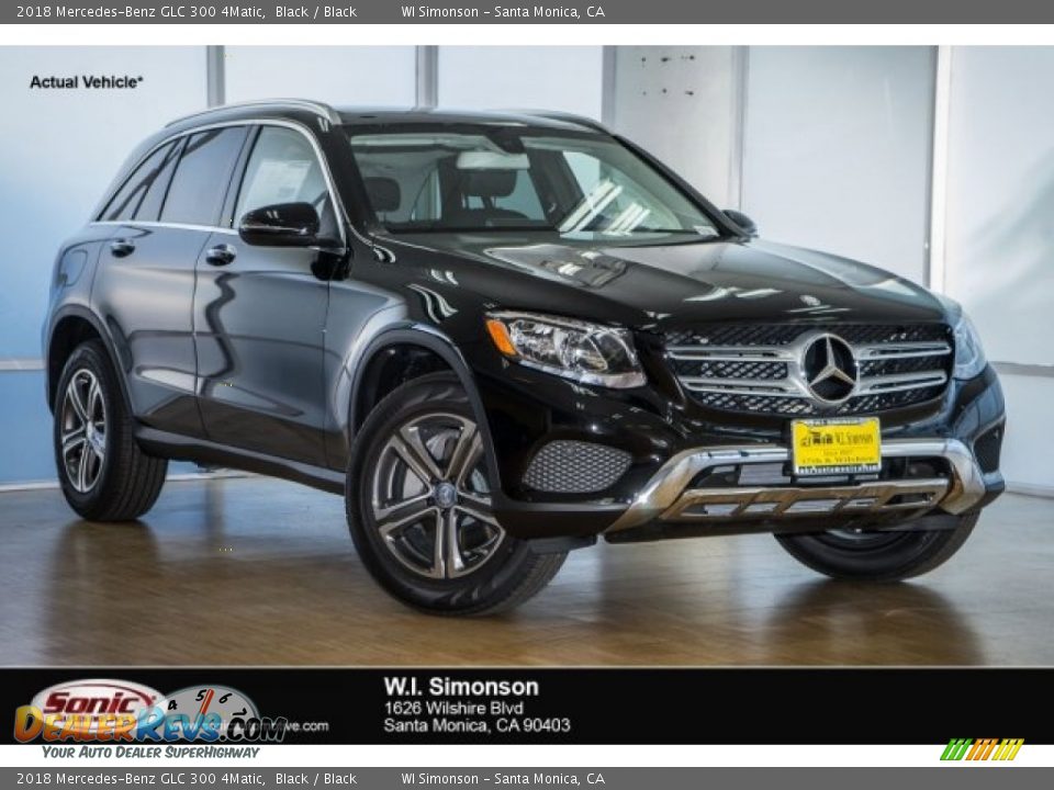 2018 Mercedes-Benz GLC 300 4Matic Black / Black Photo #1