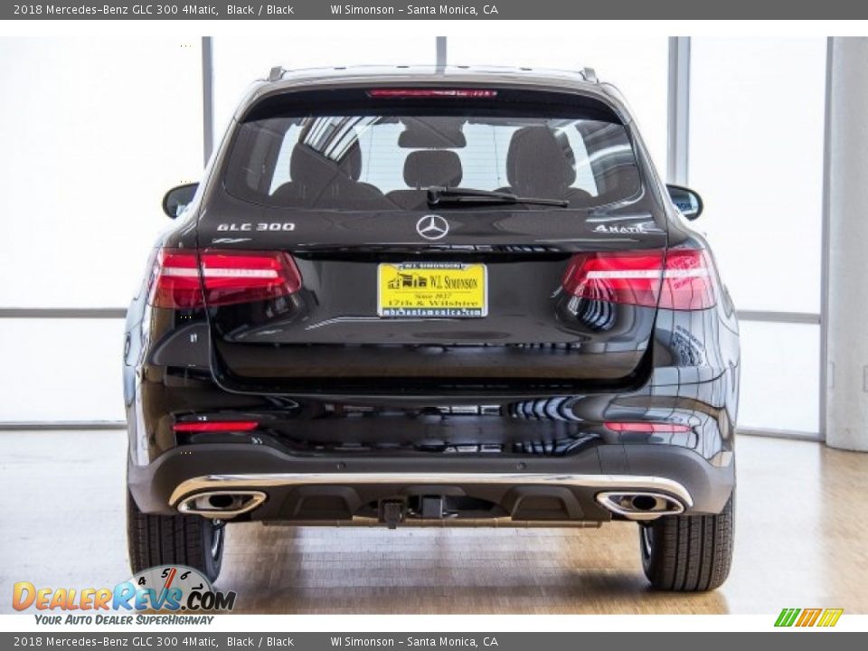 2018 Mercedes-Benz GLC 300 4Matic Black / Black Photo #4
