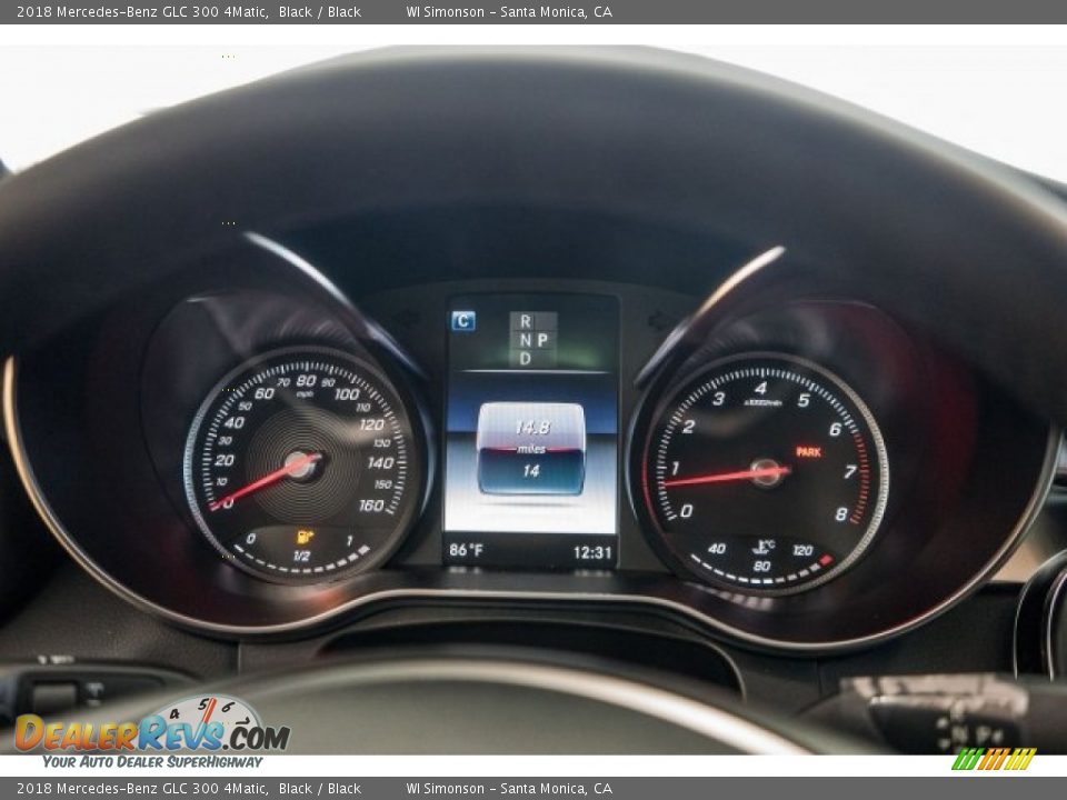 2018 Mercedes-Benz GLC 300 4Matic Black / Black Photo #7