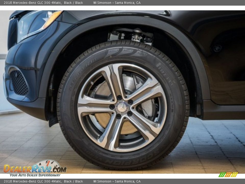 2018 Mercedes-Benz GLC 300 4Matic Black / Black Photo #9