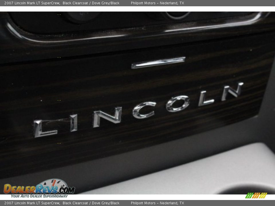2007 Lincoln Mark LT SuperCrew Black Clearcoat / Dove Grey/Black Photo #20