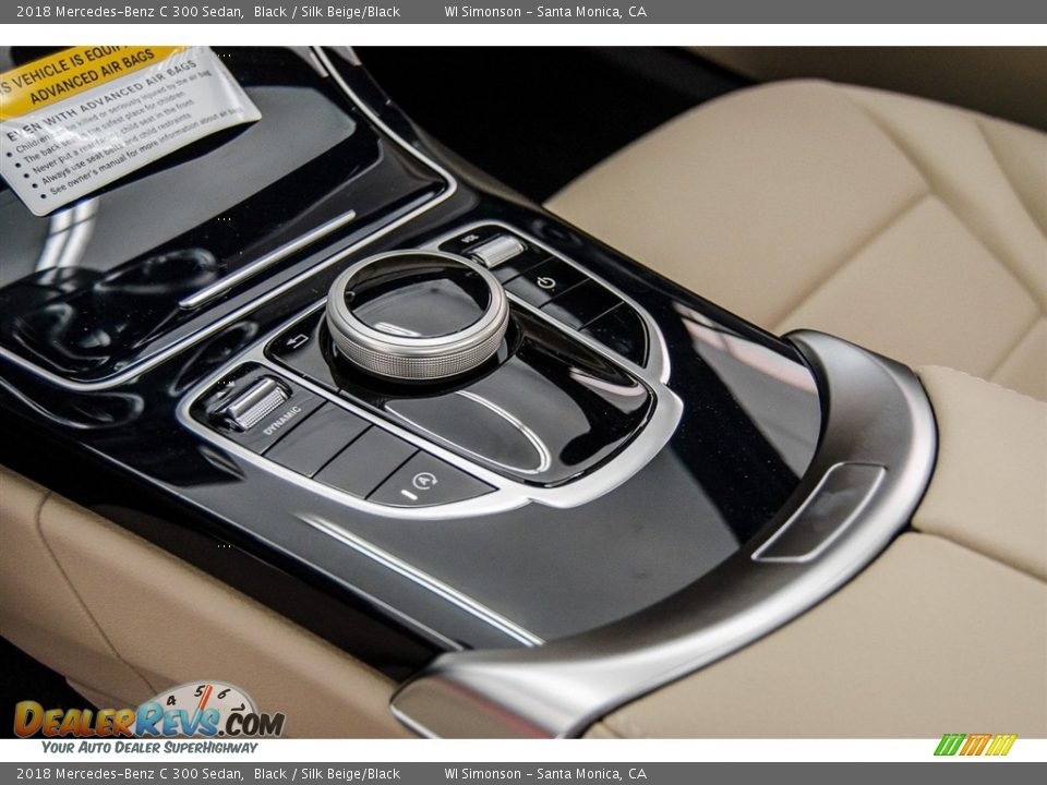 2018 Mercedes-Benz C 300 Sedan Black / Silk Beige/Black Photo #7