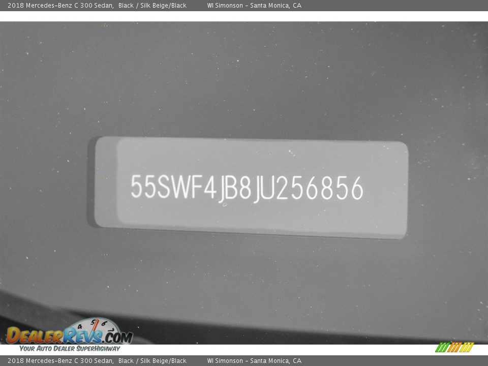 2018 Mercedes-Benz C 300 Sedan Black / Silk Beige/Black Photo #10