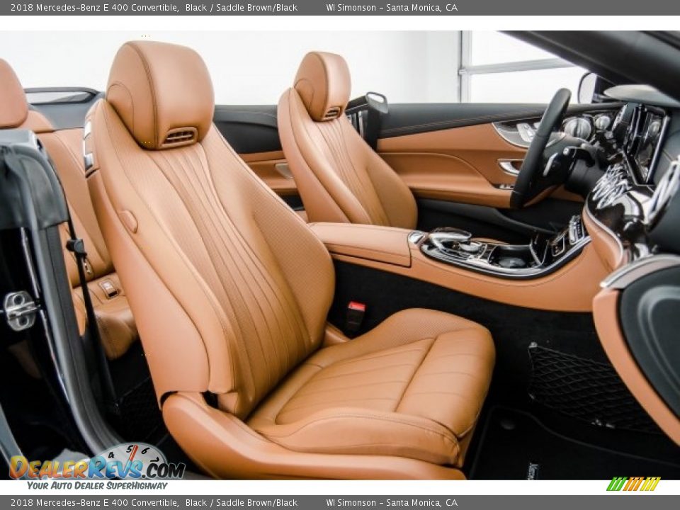 2018 Mercedes-Benz E 400 Convertible Black / Saddle Brown/Black Photo #2