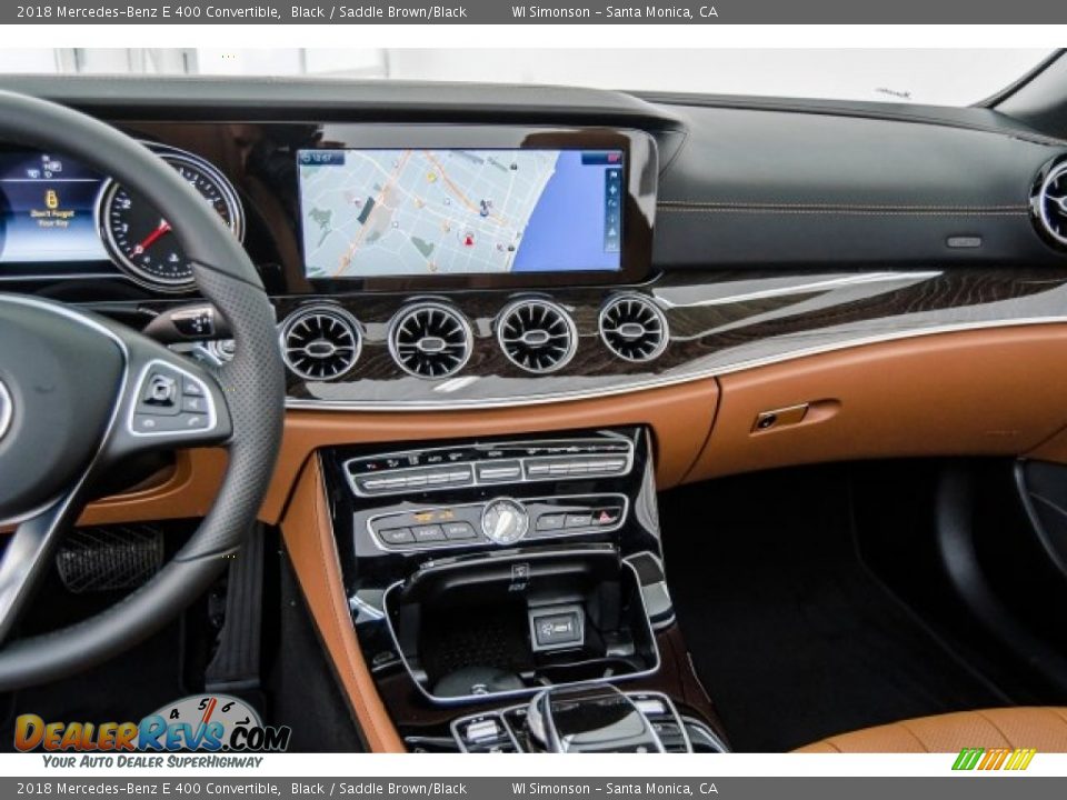 2018 Mercedes-Benz E 400 Convertible Black / Saddle Brown/Black Photo #6