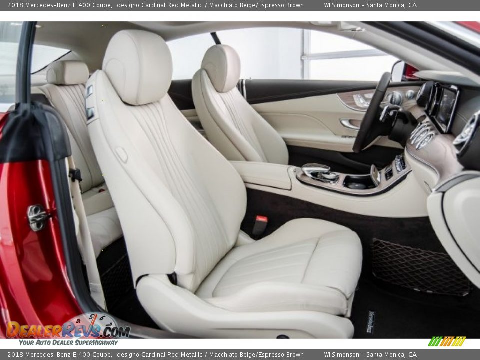 2018 Mercedes-Benz E 400 Coupe designo Cardinal Red Metallic / Macchiato Beige/Espresso Brown Photo #2