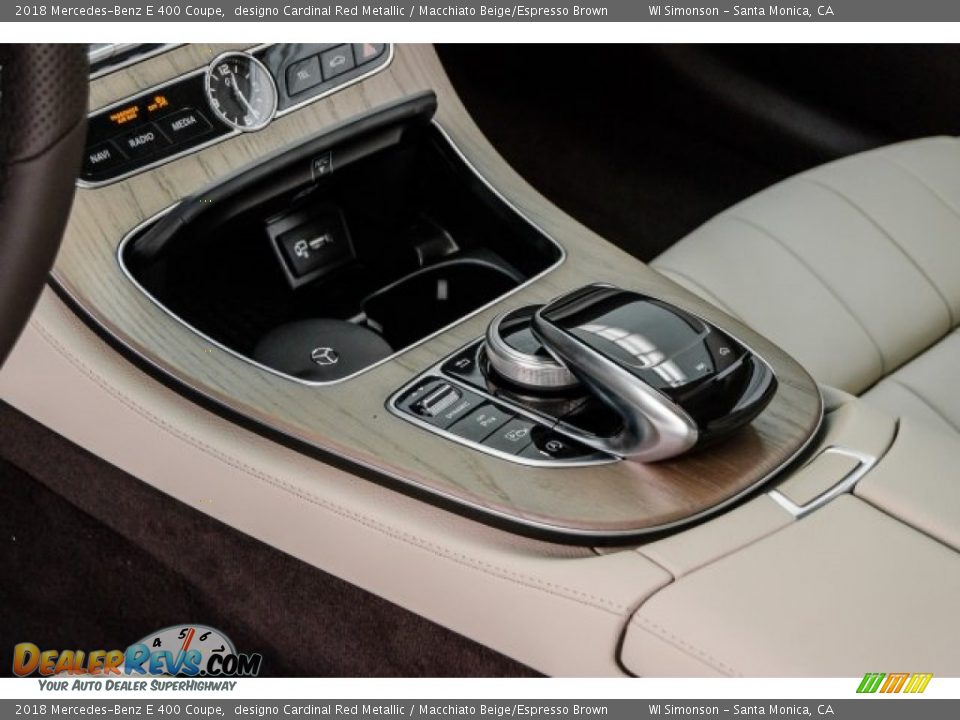 2018 Mercedes-Benz E 400 Coupe designo Cardinal Red Metallic / Macchiato Beige/Espresso Brown Photo #7
