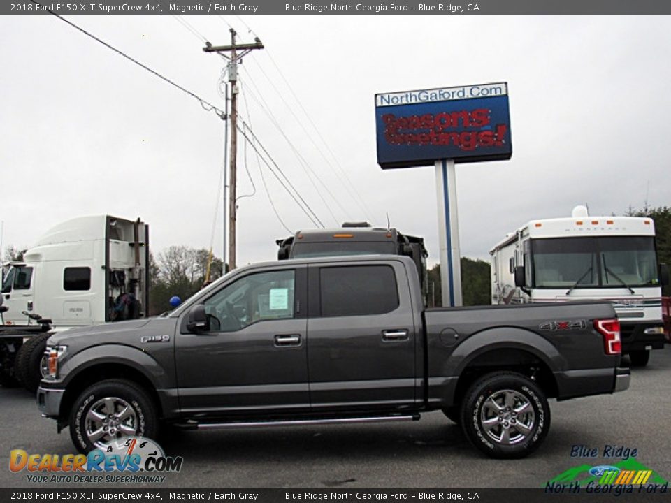 2018 Ford F150 XLT SuperCrew 4x4 Magnetic / Earth Gray Photo #2