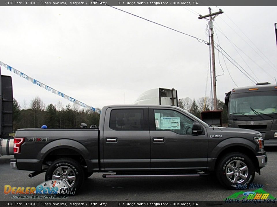 2018 Ford F150 XLT SuperCrew 4x4 Magnetic / Earth Gray Photo #7