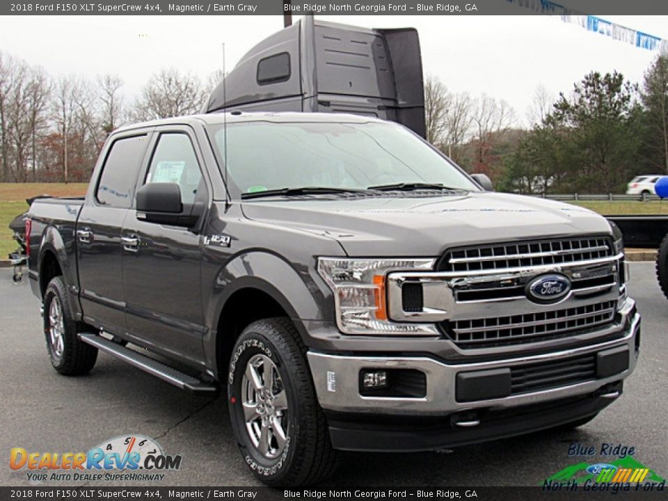 2018 Ford F150 XLT SuperCrew 4x4 Magnetic / Earth Gray Photo #8