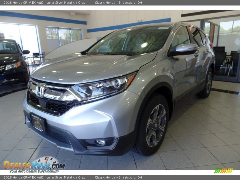 2018 Honda CR-V EX AWD Lunar Silver Metallic / Gray Photo #1