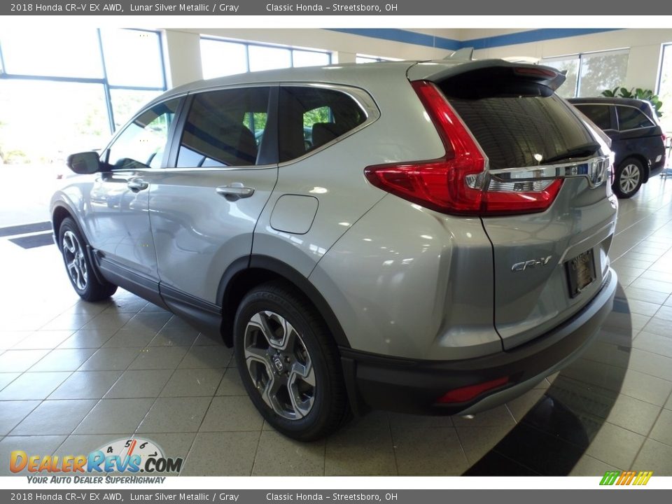 2018 Honda CR-V EX AWD Lunar Silver Metallic / Gray Photo #2