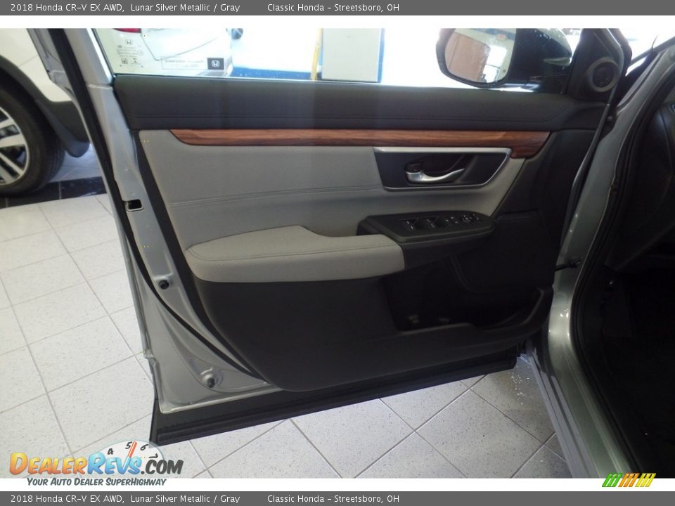 2018 Honda CR-V EX AWD Lunar Silver Metallic / Gray Photo #8