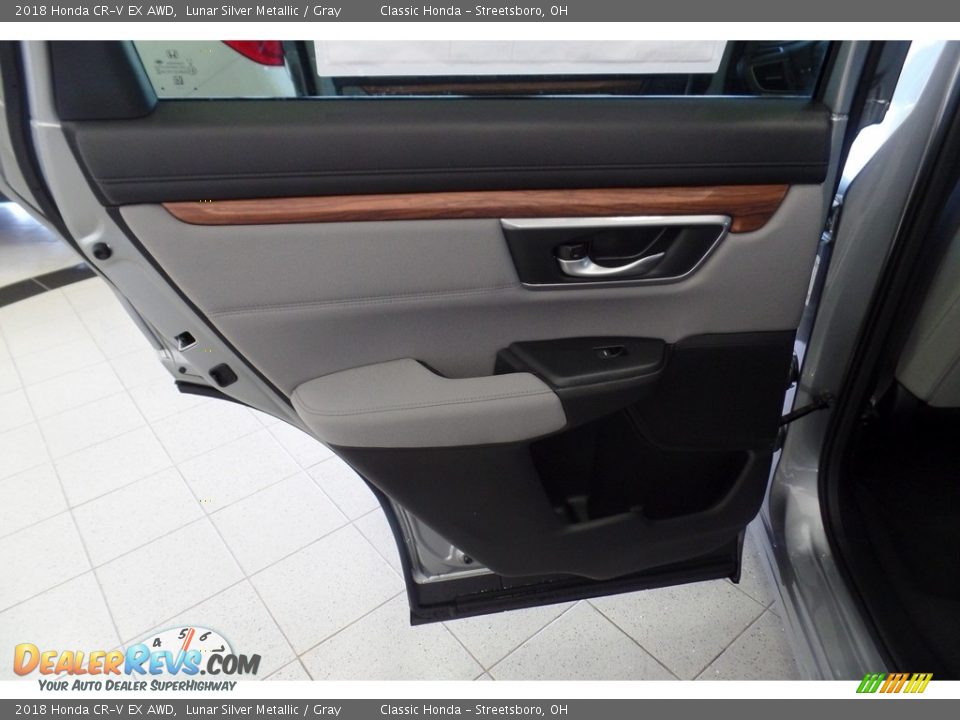 2018 Honda CR-V EX AWD Lunar Silver Metallic / Gray Photo #9