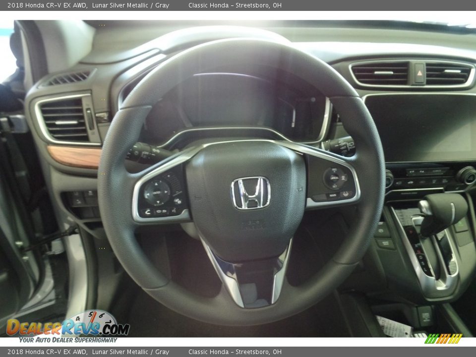2018 Honda CR-V EX AWD Lunar Silver Metallic / Gray Photo #10