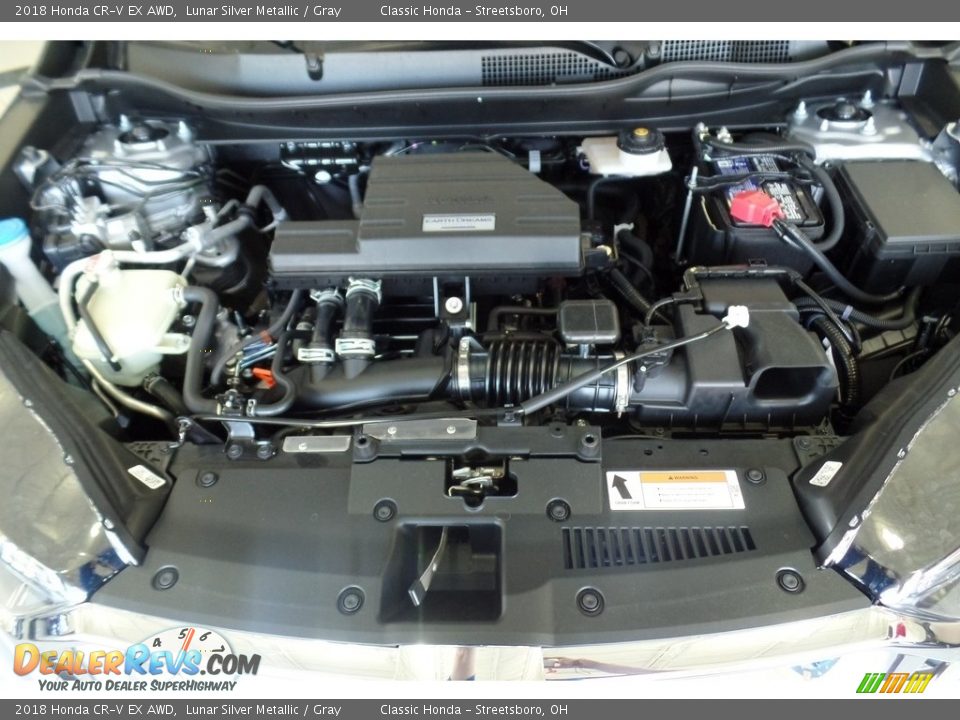 2018 Honda CR-V EX AWD Lunar Silver Metallic / Gray Photo #16