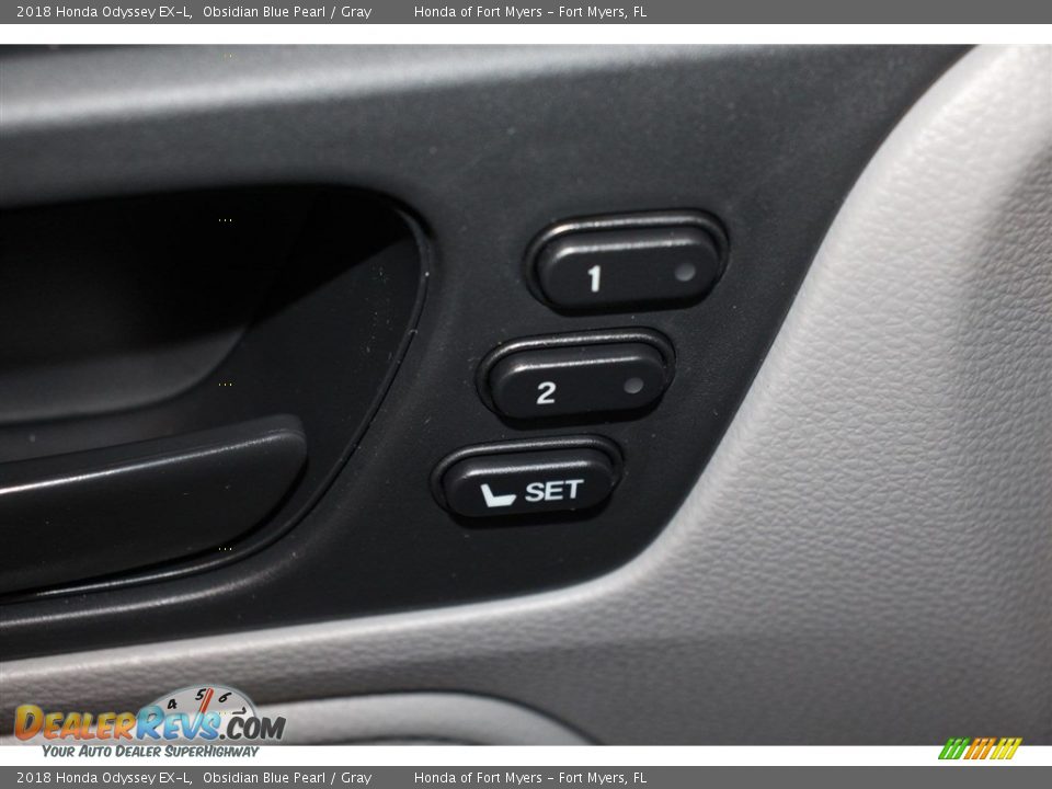 2018 Honda Odyssey EX-L Obsidian Blue Pearl / Gray Photo #10