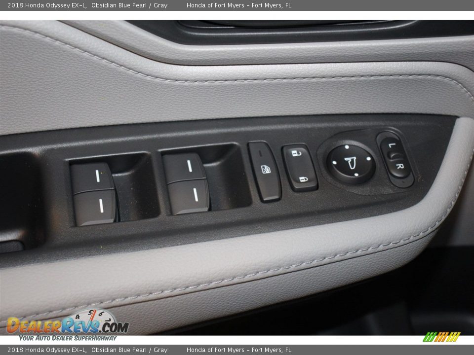2018 Honda Odyssey EX-L Obsidian Blue Pearl / Gray Photo #11