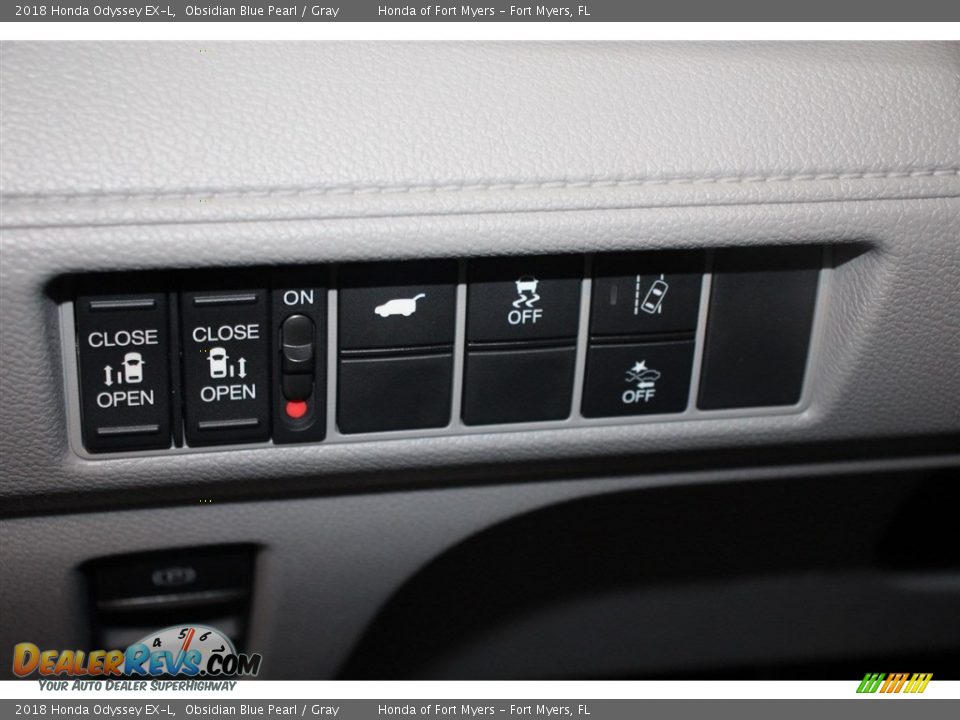 2018 Honda Odyssey EX-L Obsidian Blue Pearl / Gray Photo #14