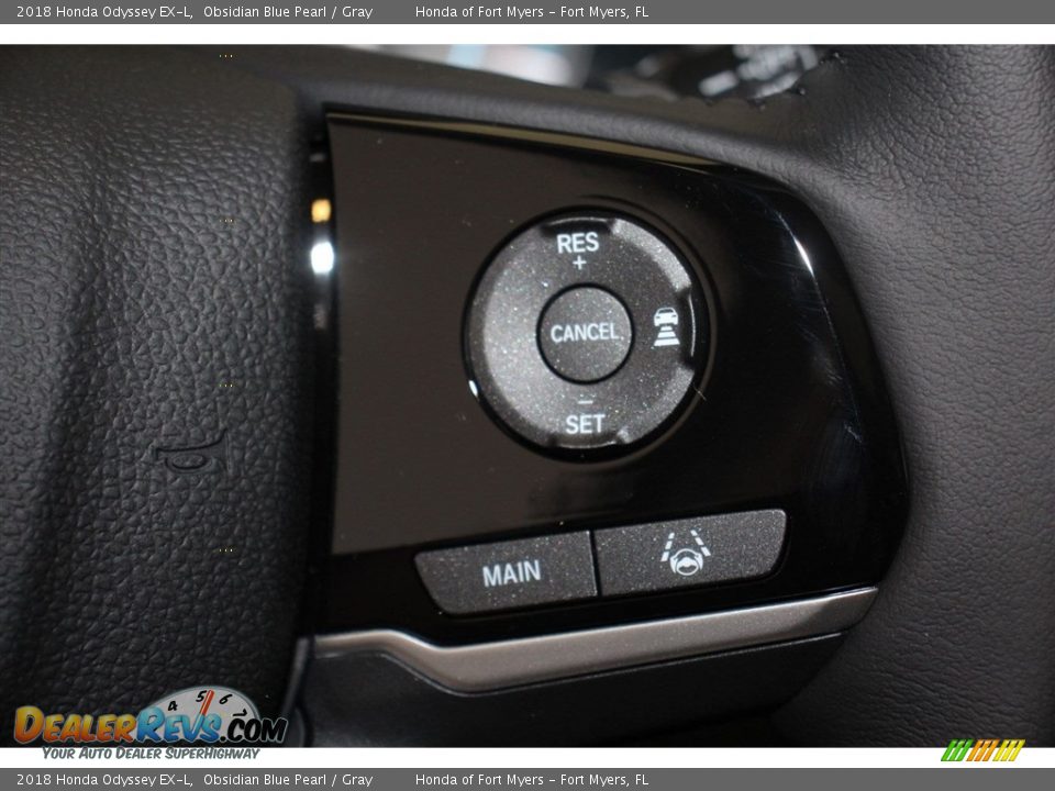 2018 Honda Odyssey EX-L Obsidian Blue Pearl / Gray Photo #16
