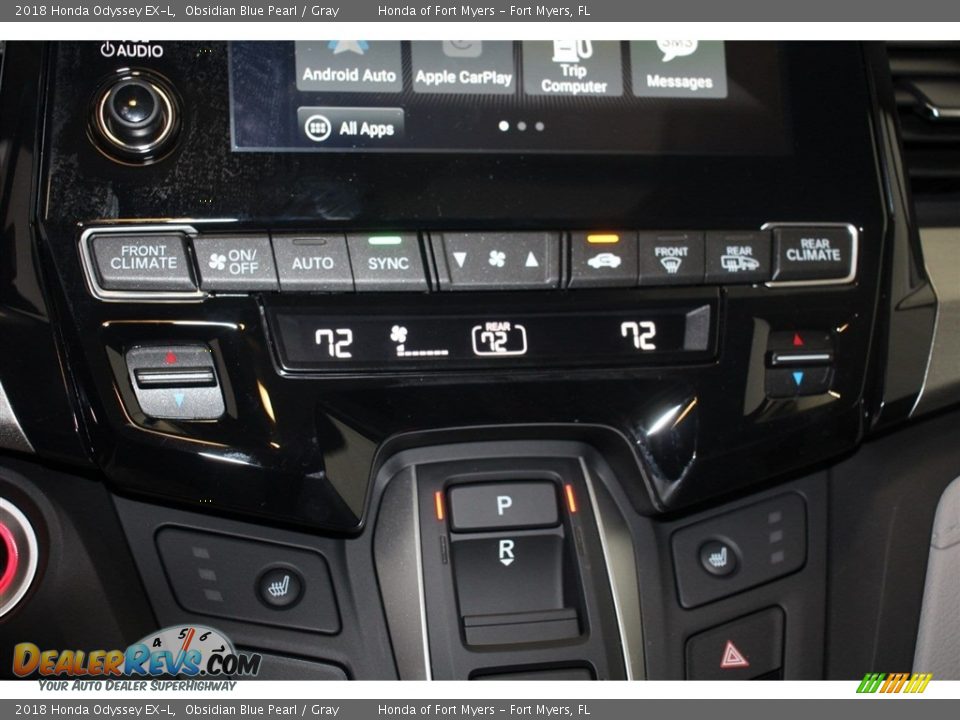 2018 Honda Odyssey EX-L Obsidian Blue Pearl / Gray Photo #20