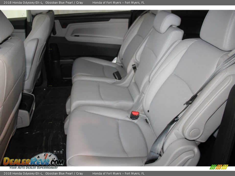 2018 Honda Odyssey EX-L Obsidian Blue Pearl / Gray Photo #23