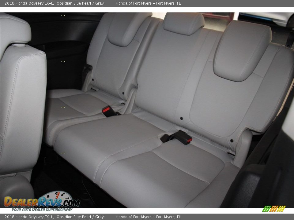 2018 Honda Odyssey EX-L Obsidian Blue Pearl / Gray Photo #24