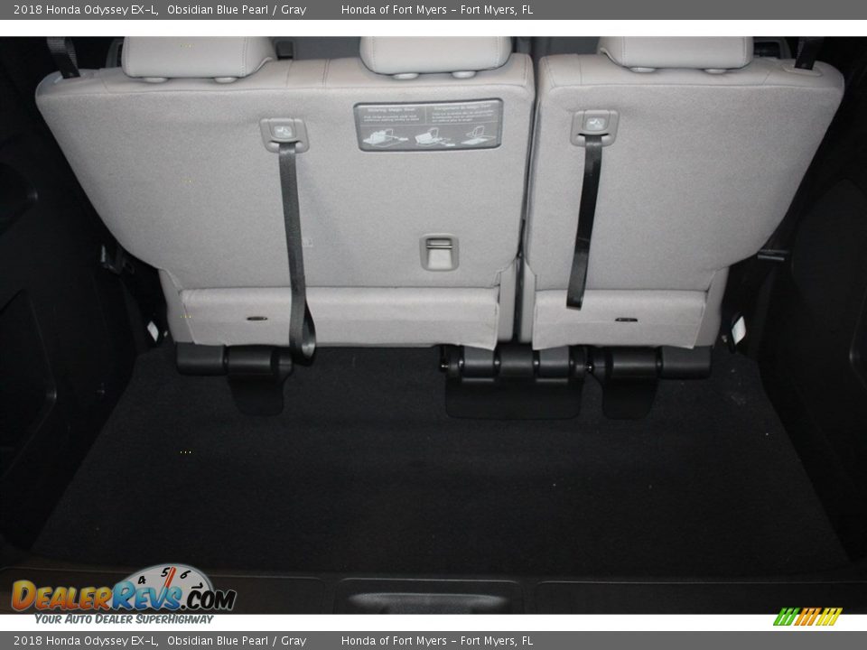 2018 Honda Odyssey EX-L Obsidian Blue Pearl / Gray Photo #25