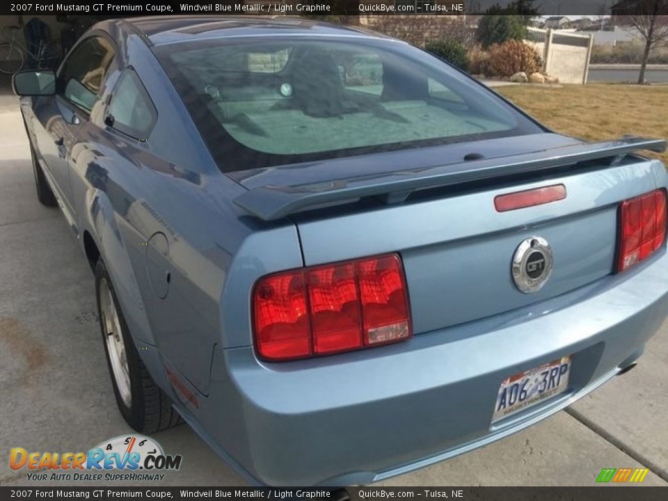 2007 Ford Mustang GT Premium Coupe Windveil Blue Metallic / Light Graphite Photo #2