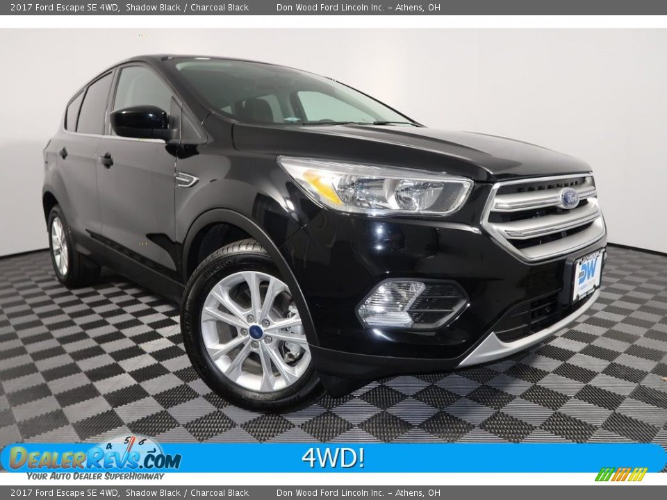 2017 Ford Escape SE 4WD Shadow Black / Charcoal Black Photo #1